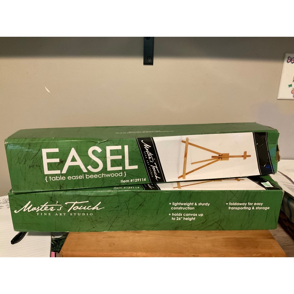 Masters Touch Beechwood Table Easel 129114 Holds Canvas Up to 26in